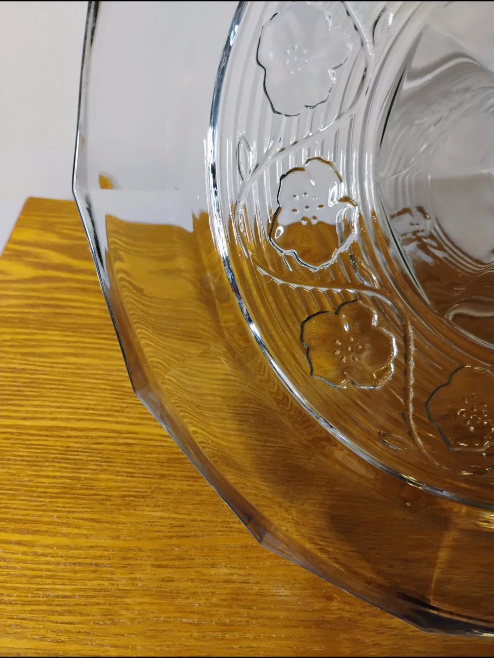 Anchor Hocking Clear Glass Pedestal Cake Plate